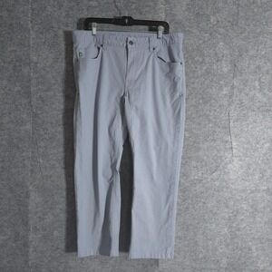 Stio Casual Pants Mens Gray Size 35S Organic Cotton Blend Outdoors Solid Sports